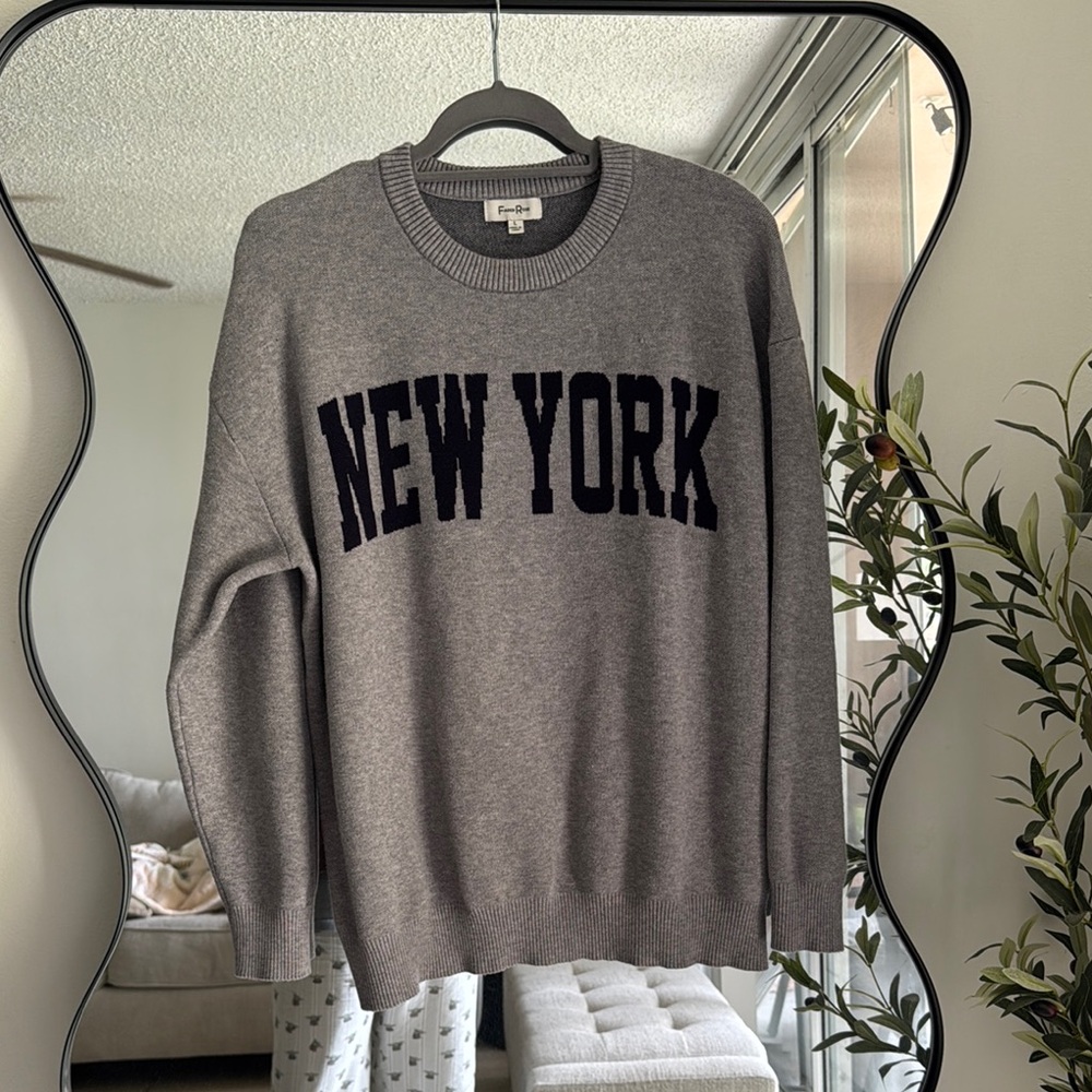 Gray New York Sweater